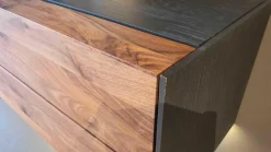 Wohnwand Nea Nussbaum Eiche Anthrazit