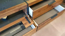 Wohnwand Nea Nussbaum Eiche Anthrazit