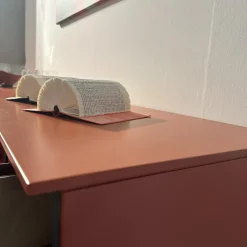 Wohnwand Neo Lack NCS S3050 Orange Und NCS S3010 Grün