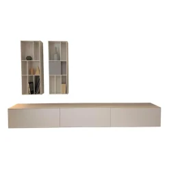 Wohnwand Nex Flex Lack Weiß P01 Matt