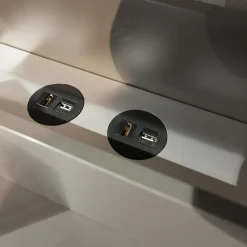 Wohnwand Next Lack Snow Weiß Silver Silber Und Granit Grau Holz Natural Oak Mit Soundsystem Ohne Fernseher