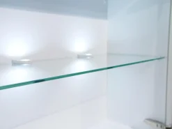 Wohnwand Now Touch 9801141 Lack Supermatt Reinweiß Akzent Samteiche Grau