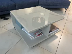 Wohnwand Now Vision C18 Lack Seidengrau Hochglanz Akzent Kernnussbaum Inklusive Couchtisch