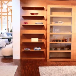 Wohnwand Oli Akrylbeizung Nussbaum