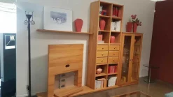 Wohnwand Opus 1 Kernbuche Mit Glaselement