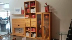 Wohnwand Opus 1 Kernbuche Mit Glaselement