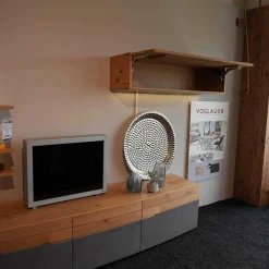 Wohnwand Opus Wildeiche Akzent Beton