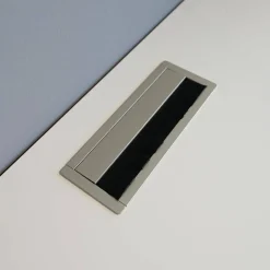 Wohnwand Plan X Lack Weiß Matt Absetzung Jadegrün Matt Inklusive Beleuchtung Mit Regal Ohne Fernseher