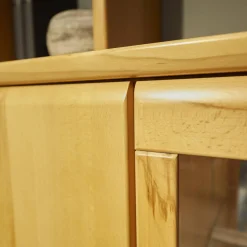 Wohnwand Savera Kernbuche Mit Beleuchtung