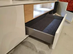 Wohnwand SE 7000 Lack Weiß Anthrazit