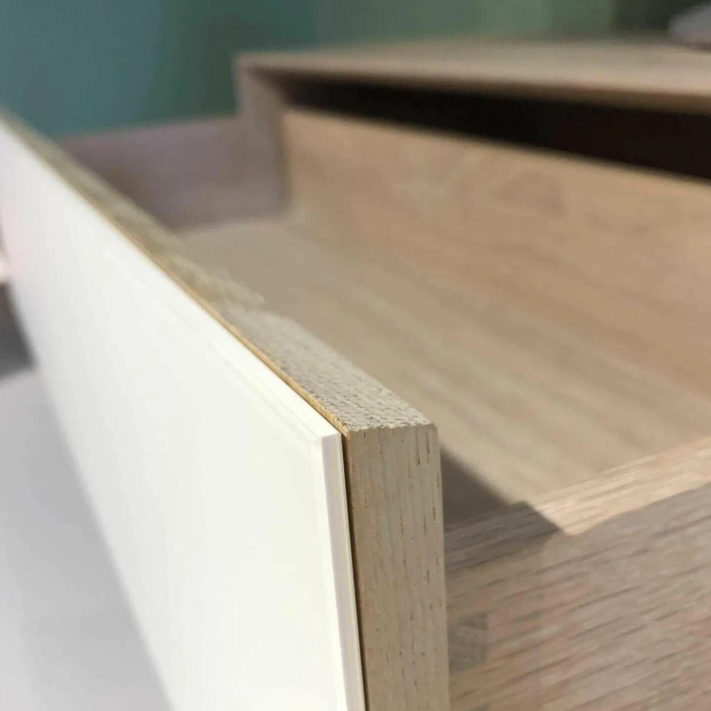 Wohnwand Sigma Astig Weiß RAL 9010 Satinato Pigment Öl