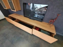 Wohnwand Solid Eiche Massiv Geölt