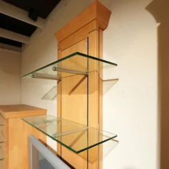 Wohnwand Tessin Buche Massiv Mit Beleuchtung Und Flachtrafo