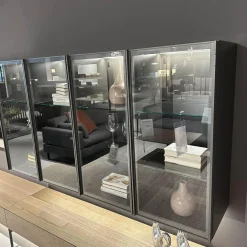 Wohnwand Untergestell Furniert Rovere Avana Gestellfuß Antracite Lackiert