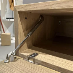 Wohnwand Untergestell Furniert Rovere Avana Gestellfuß Antracite Lackiert