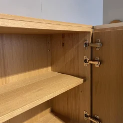 Wohnwand V-Alpin Eiche Altholz Glas Anthrazit