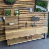 Wohnwand V-Cube Living Wildeiche Rustico mit Beleuchtung