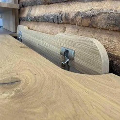 Wohnwand V-Cube Living Wildeiche Rustico mit Beleuchtung