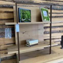 Wohnwand V-Cube Living Wildeiche Rustico mit Beleuchtung