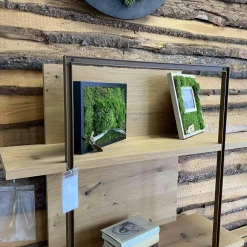 Wohnwand V-Cube Living Wildeiche Rustico mit Beleuchtung