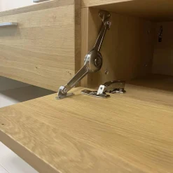 Wohnwand Vivendi Lack Weiß Matt Und Holz Asteiche Mit Glasböden Inklusive Beleuchtung