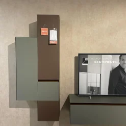 Wohnwand WK 430 Majestro Lack Matt Dust Und Burgund Glas Matt Dust Und Burgund