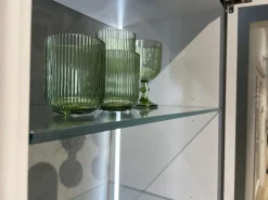 Wohnwand WK 418 Zola Glattlack Steingrau 407 Inklusive Beleuchtung Ohne TV