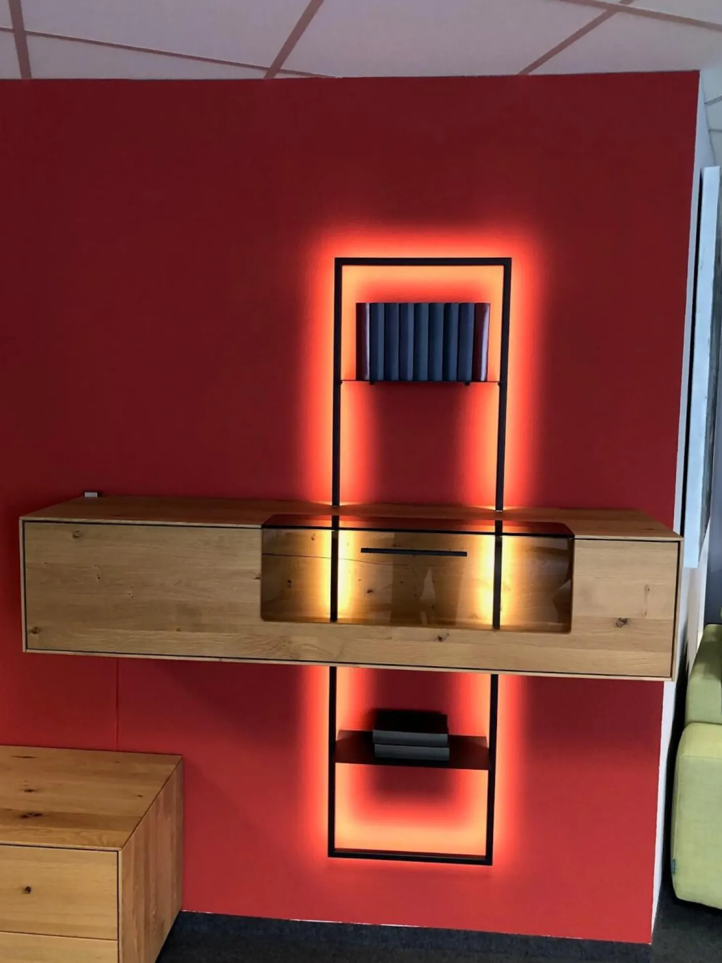 Wohnwand WM 1880 Ausführung Wildeiche