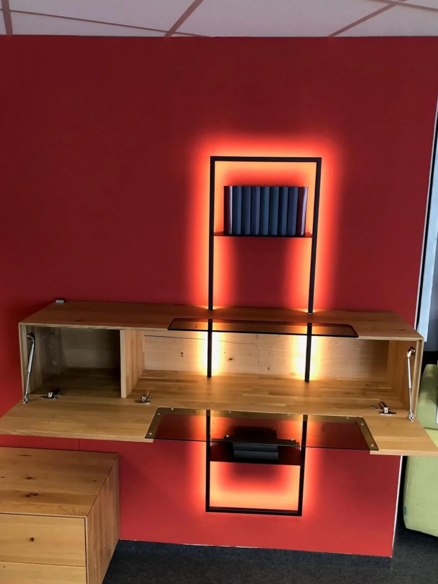 Wohnwand WM 1880 Ausführung Wildeiche