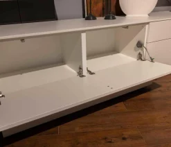 Wohnwand X1 Kombi X150-3736L Lack Schiefergrau Matt